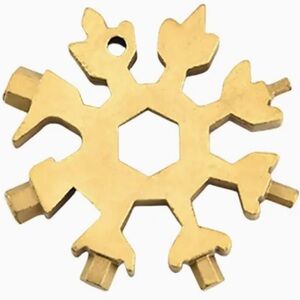 Gold Snowflake Multi-Tool Wrench.